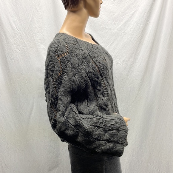 Allen B. Women's Gray Knit Pullover Sweater - Picture 2 of 6